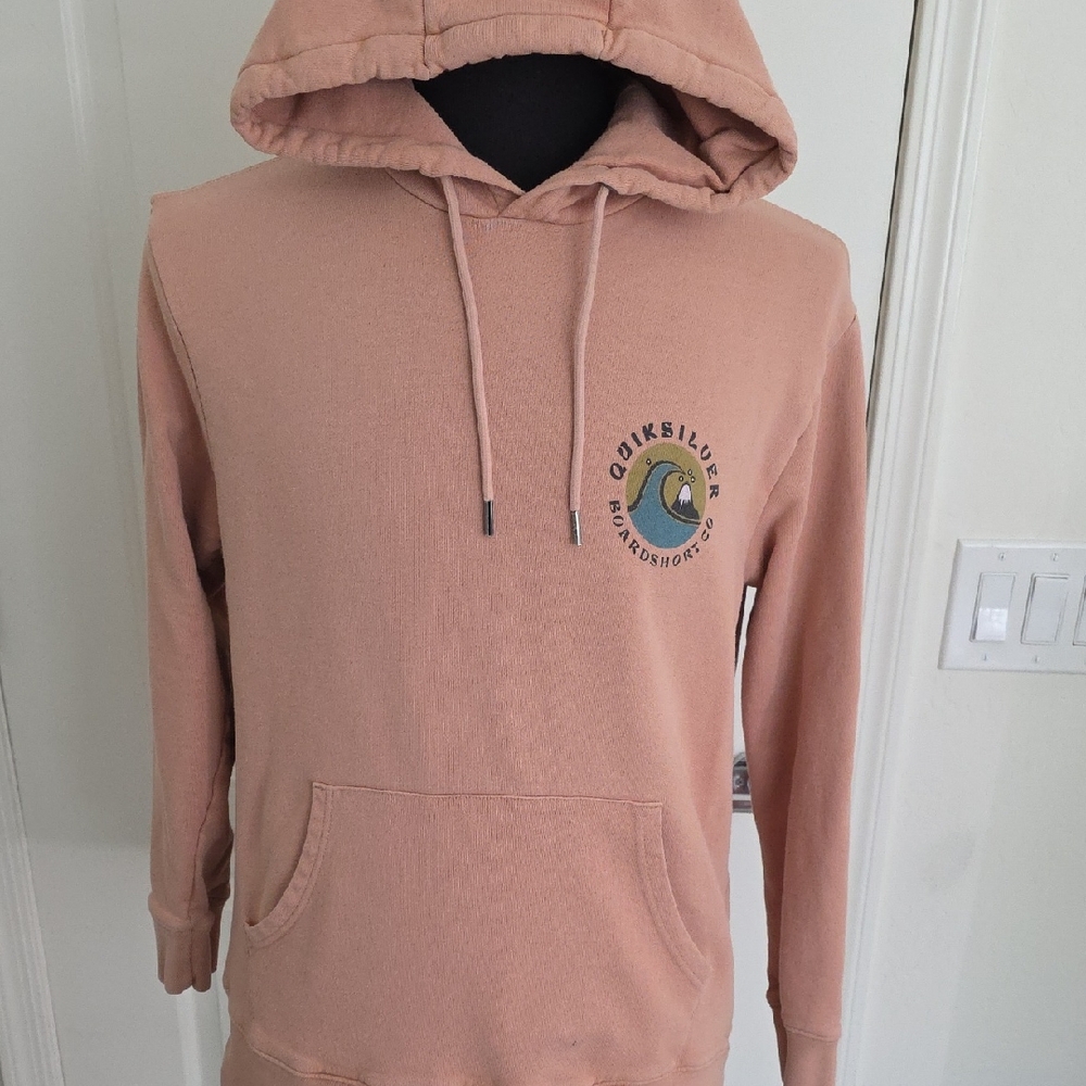 Quiksilver Men's Bubble Stamp Cafe Creme Hoodie